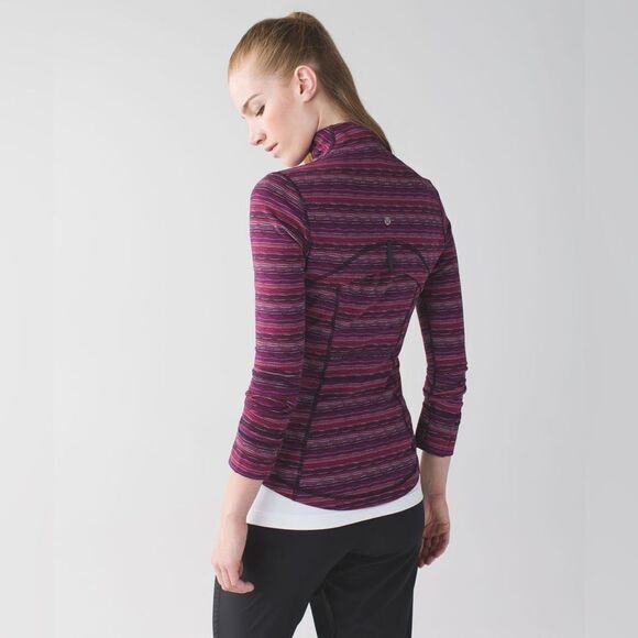 Lululemon ATHLETICA Define Space Dye Twist Regal Plum Alarming zip JACKET SZ 4 - Picture 2 of 9